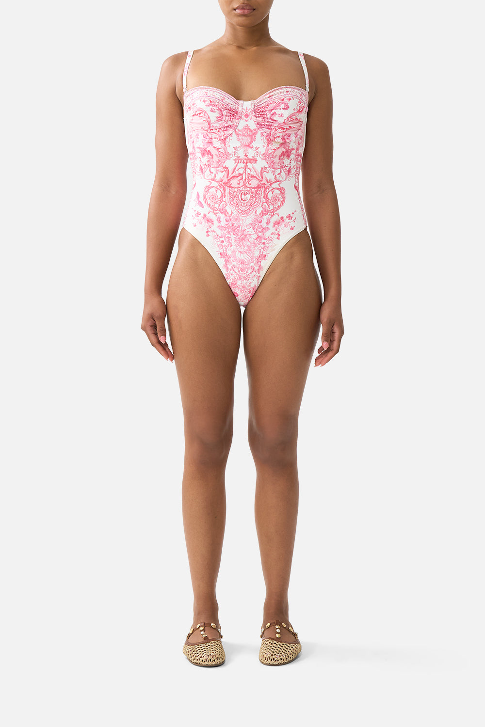 RUCHED CUP UNDERWIRE ONE PIECE