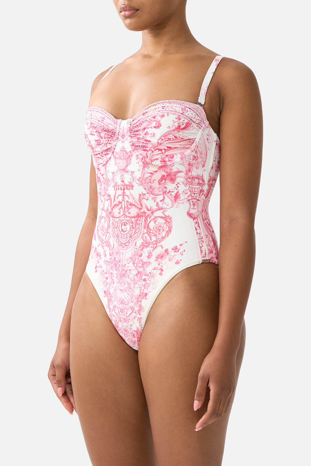 RUCHED CUP UNDERWIRE ONE PIECE