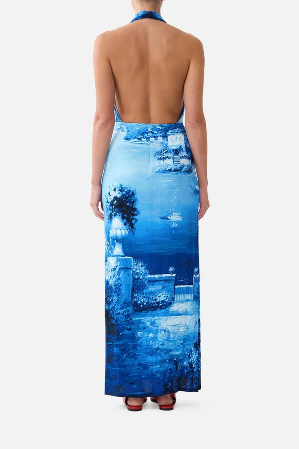 Deep Cowl Plunge Dress