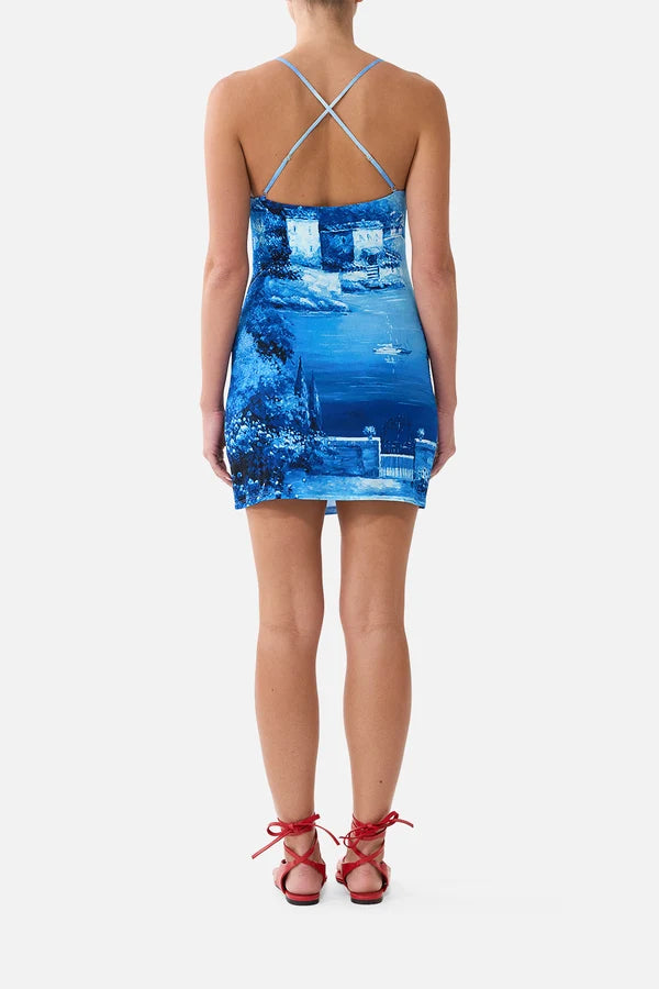 Drape Jersey Mini Dress