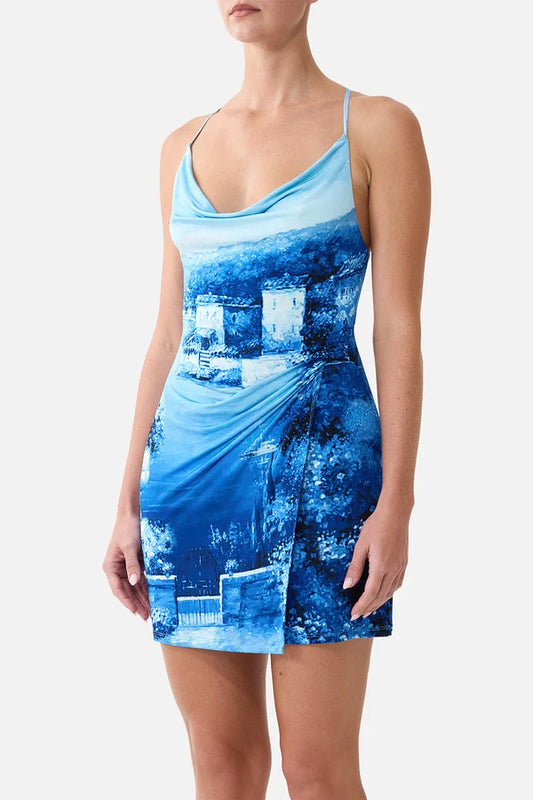 Drape Jersey Mini Dress
