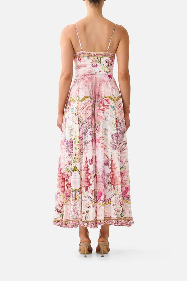 Long Dress With Tie Front