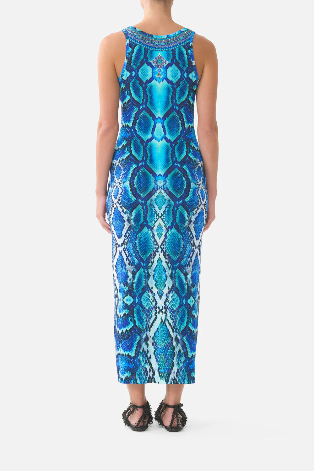JERSEY SCOOP NECK TANK DRESS