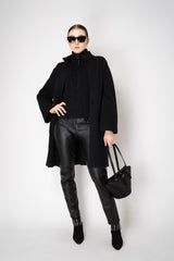 D. EXTERIOR WOOL CASHMERE KNIT COAT
