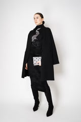 D. EXTERIOR WOOL CASHMERE KNIT COAT
