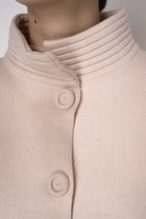 D. EXTERIOR WOOL CASHMERE KNIT COAT