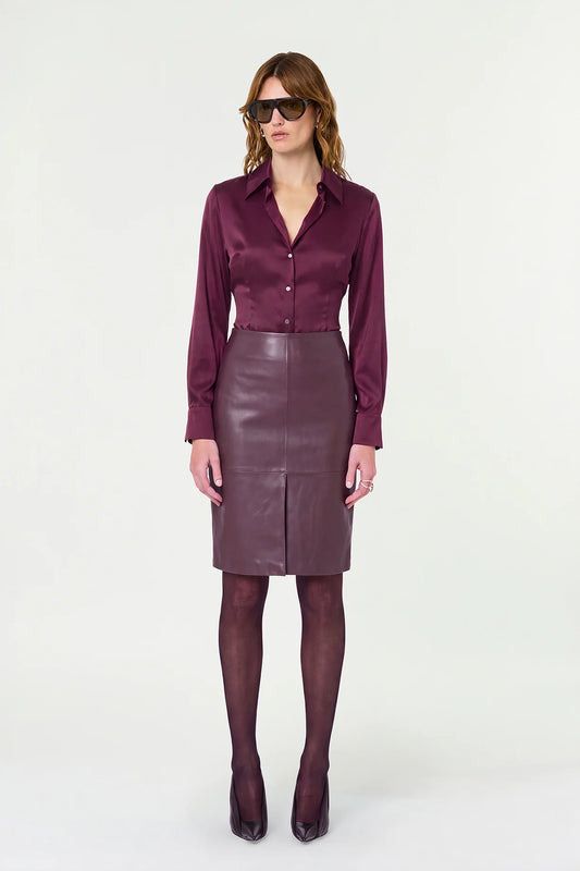 PALOMA SHIRT - BORDEAUX