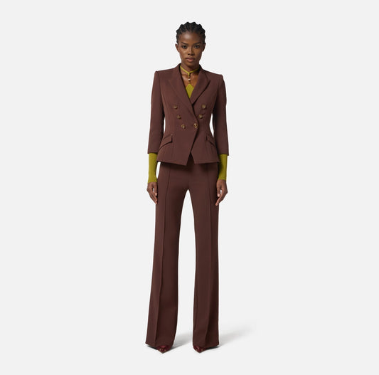 Jacket in double layer crêpe