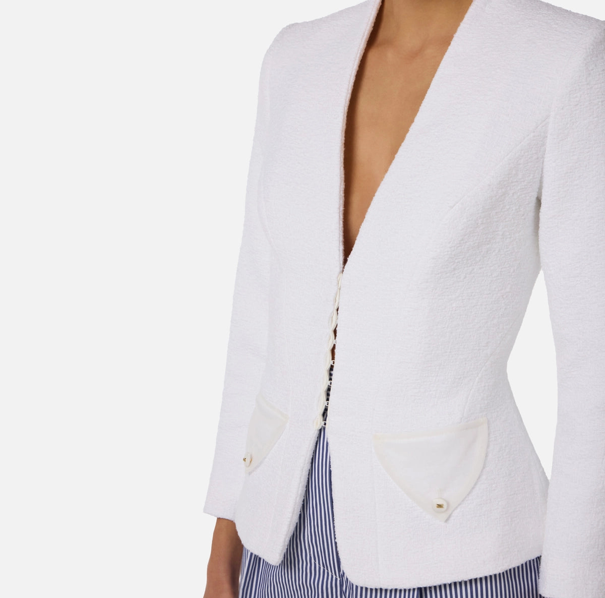 Bouclé tweed jacket