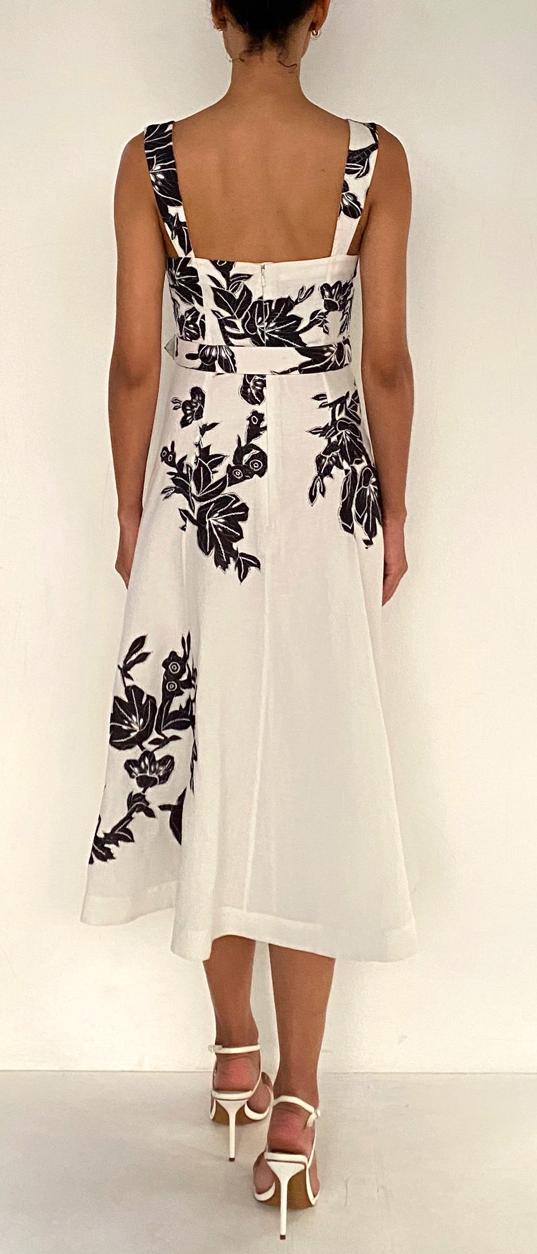 MIDI DRESS WITH BUCKLE BELT