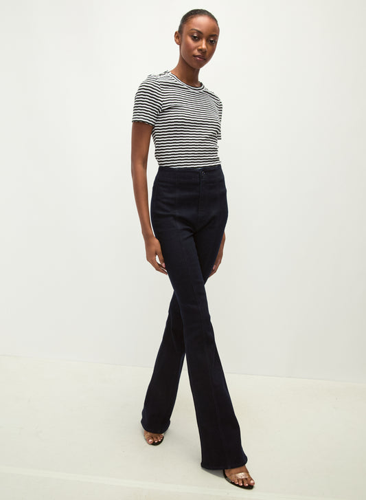 BEVERLY HIGH RISE SKINNY FLARE/ Dark Jeans