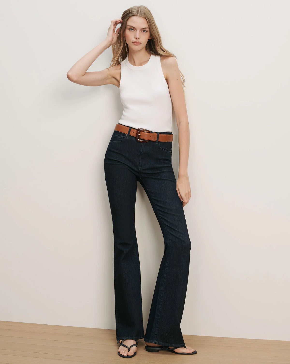 BEVERLY HIGH RISE SKINNY FLARE in Indigo