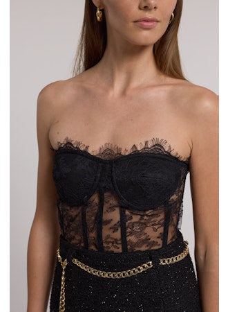 ENYA CHANTILLY LACE BUSTIER