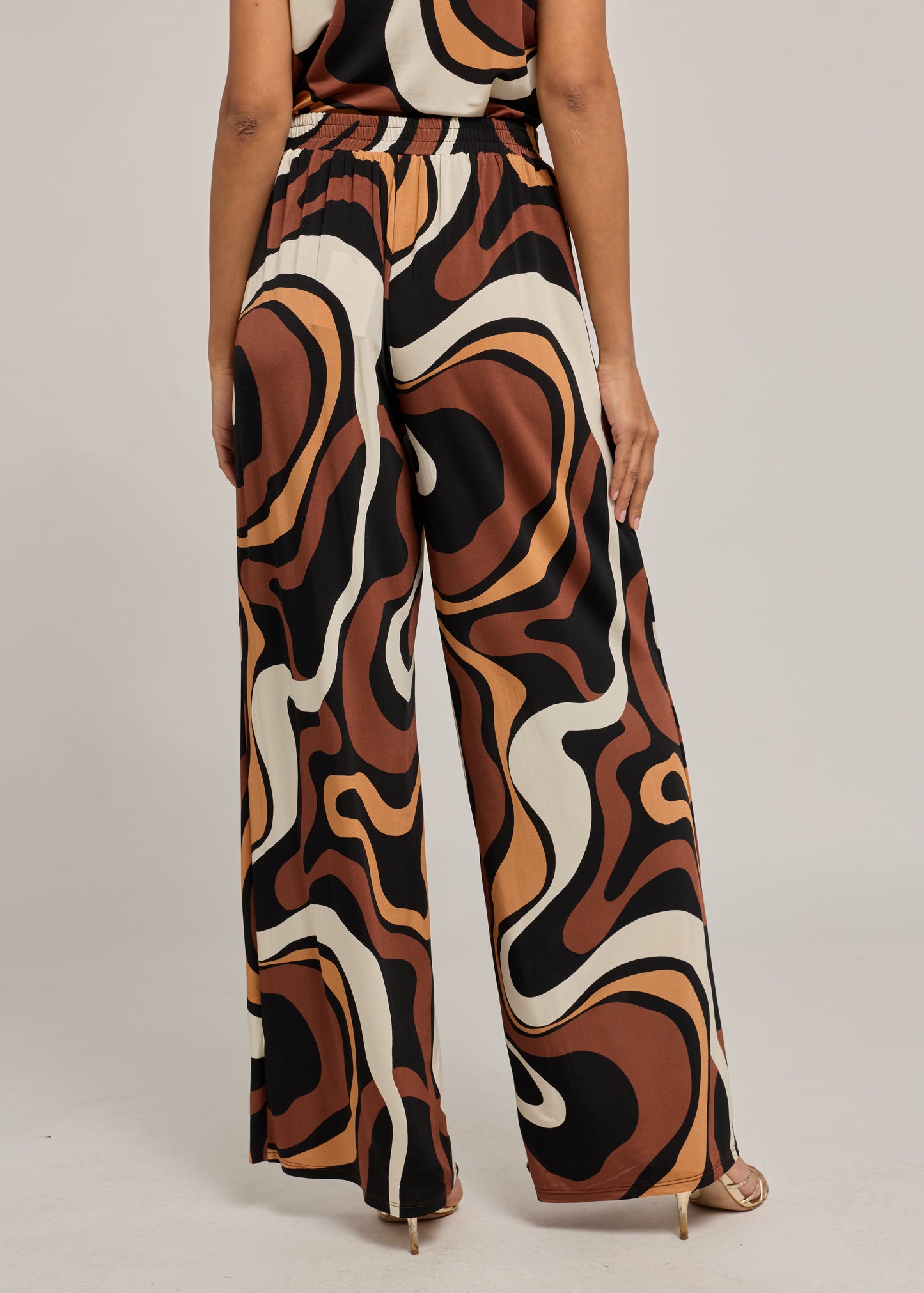 KELELA GEO SHEEN JERSEY PANTS