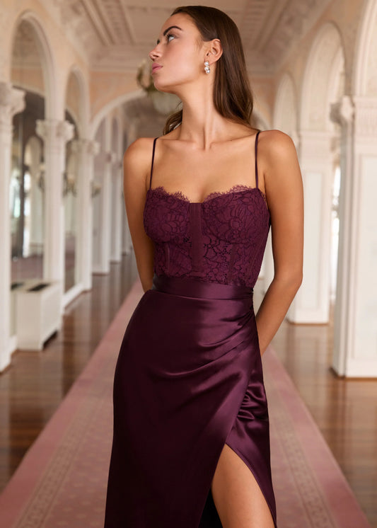 Tricia Dress in Blackberry