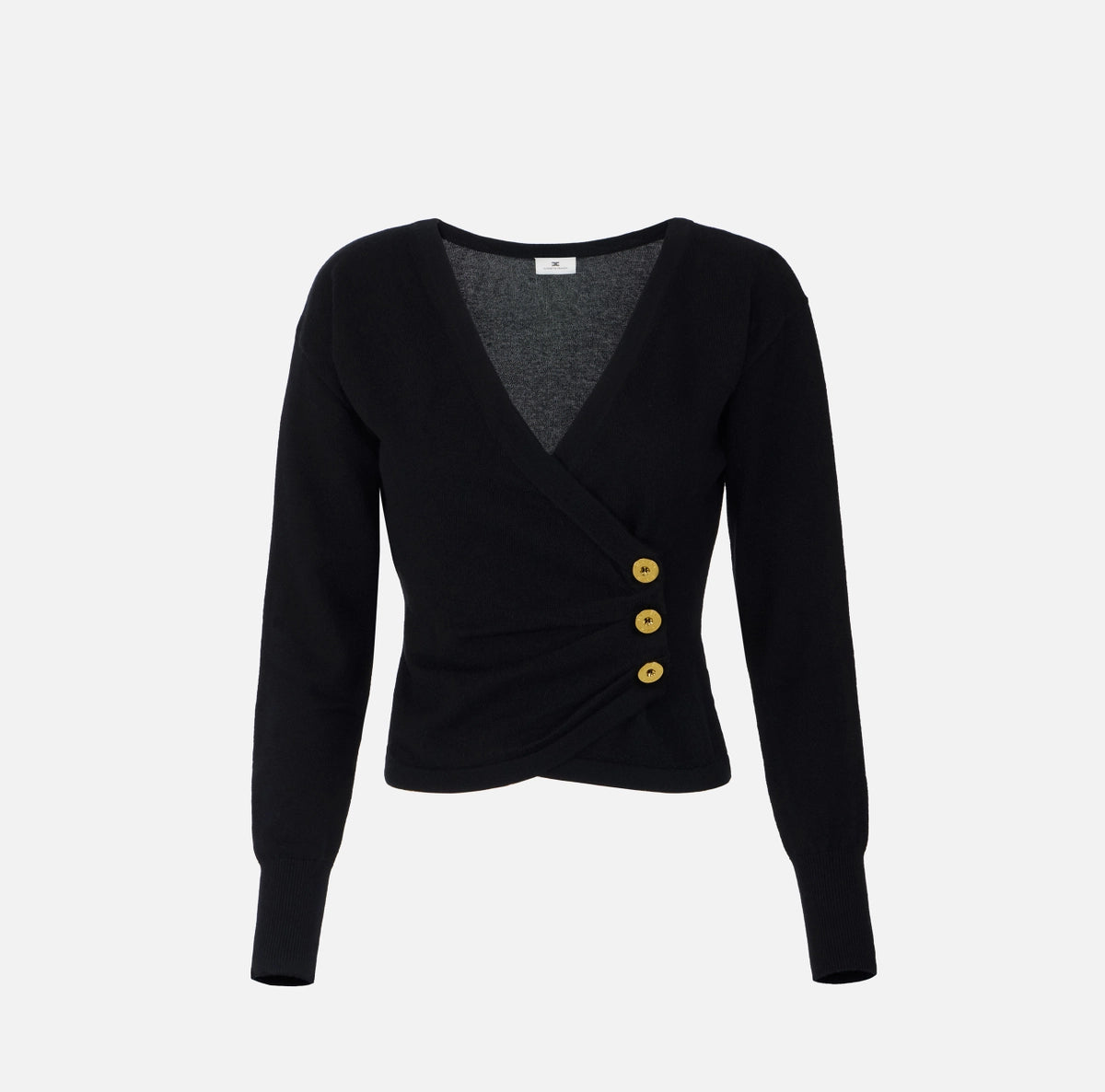 Cashmere blend jumper with jewel buttons