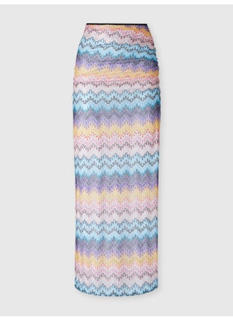 Long skirt with slit