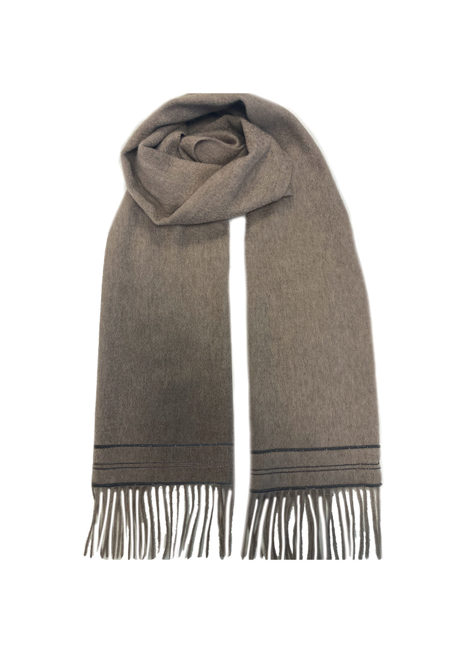Scarf with chain detail