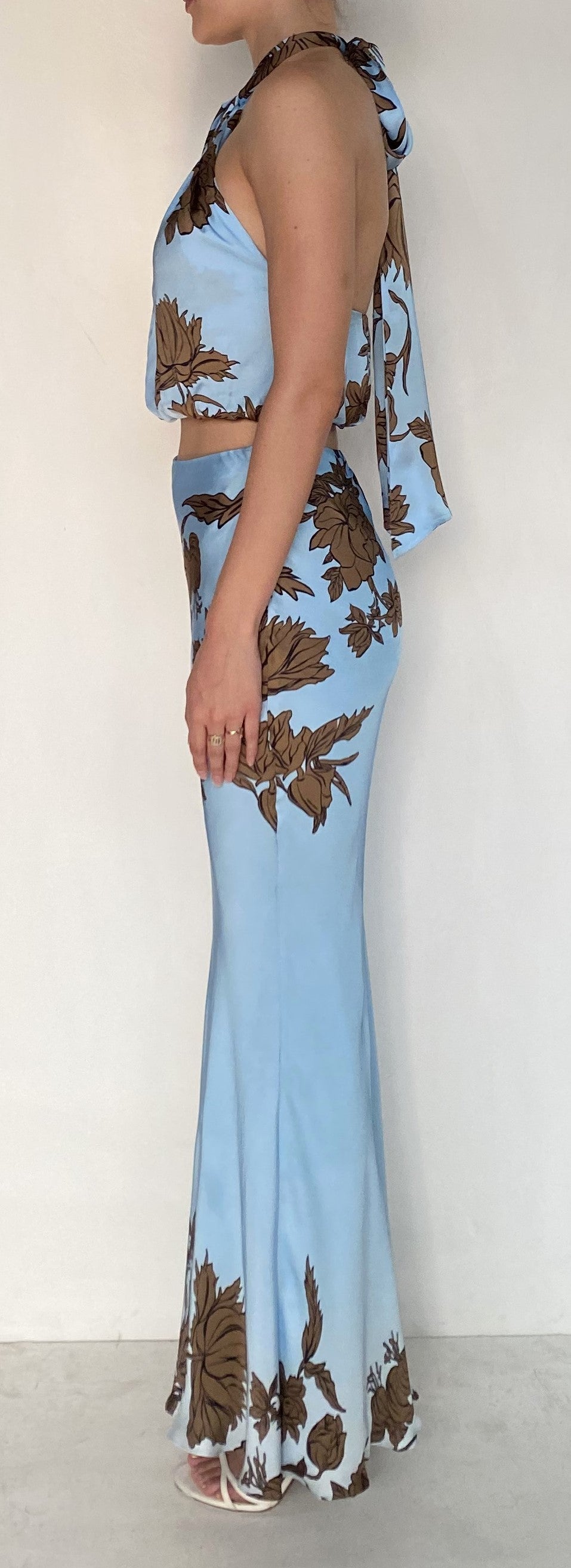 BLOUSON TOP WITH BACK TIES