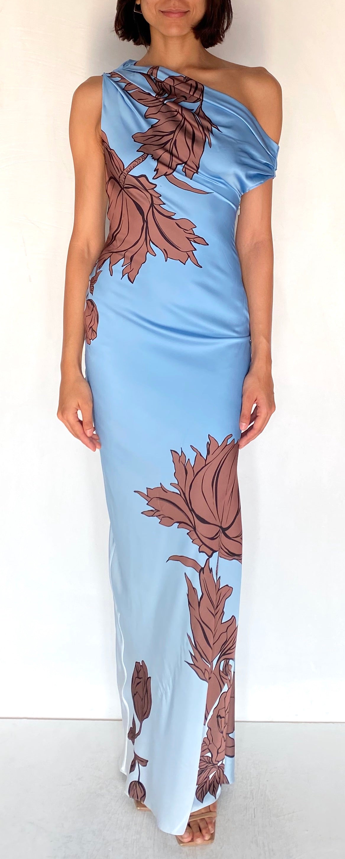 ONE SHOULDER MAXI DRESS