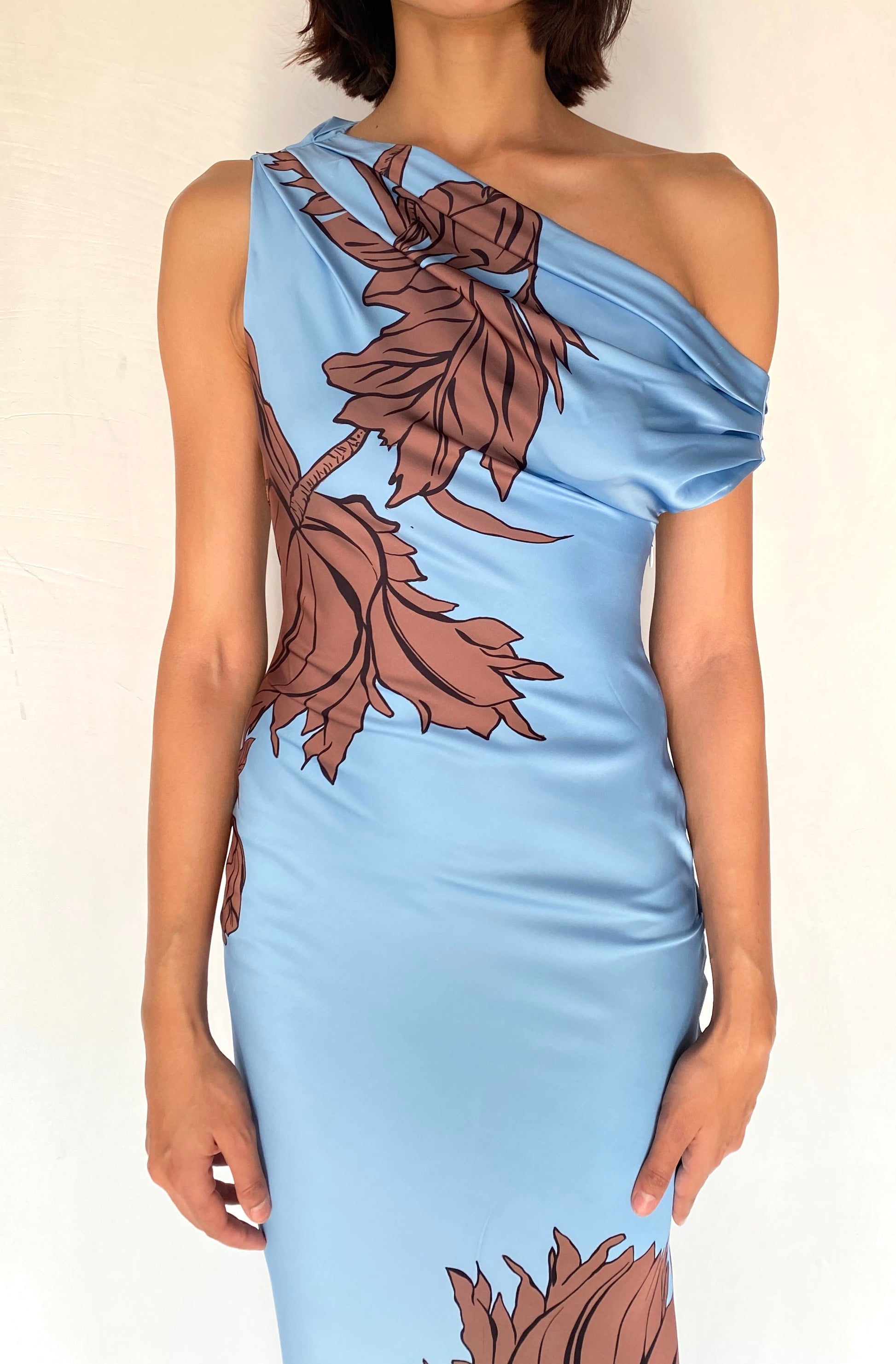 ONE SHOULDER MAXI DRESS