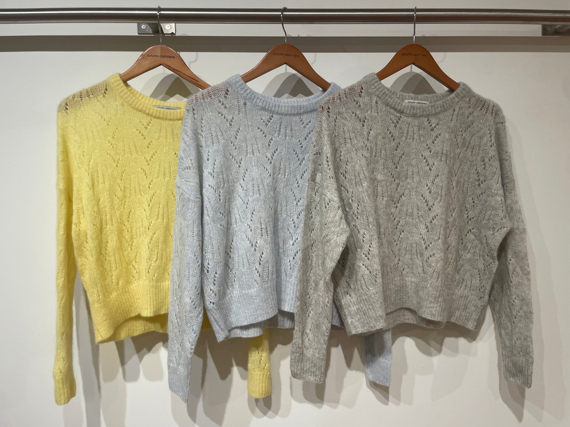 Allover Pointelle Crew