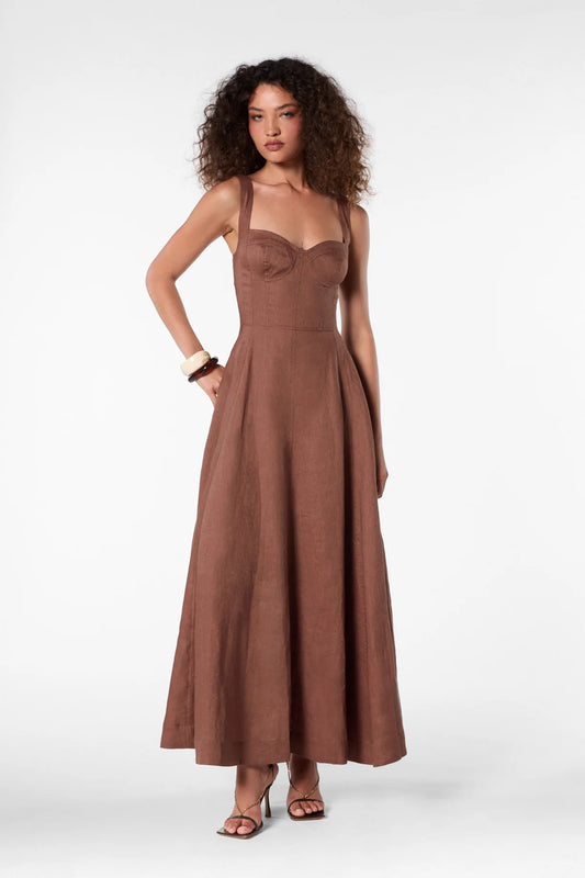 ANYA DRESS - MOCHA