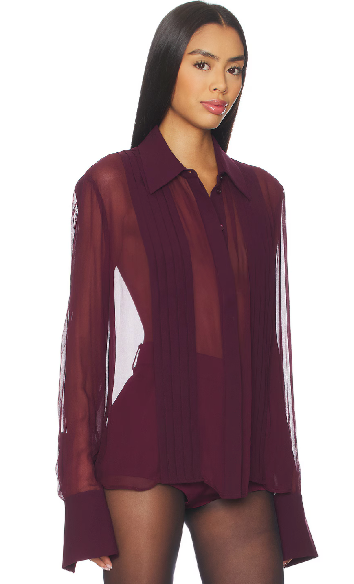 Meghan Panelled Silk Blouse