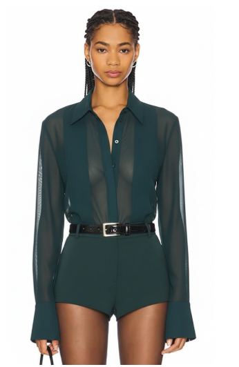 Meghan Panelled Silk Blouse
