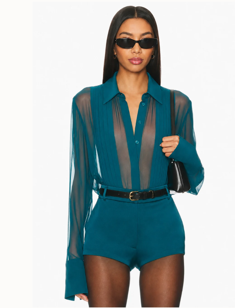 Meghan Panelled Silk Blouse