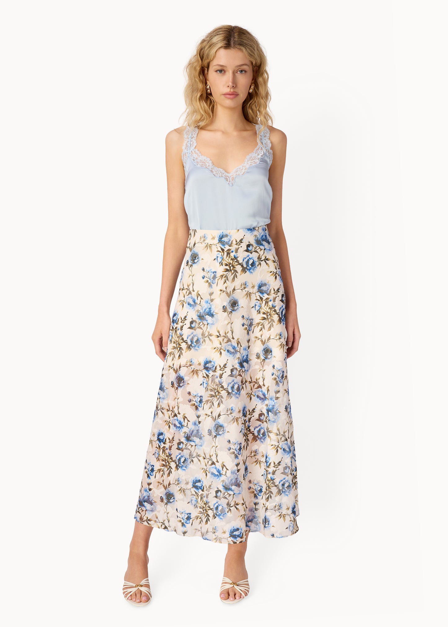 Jayna Burnout Chiffon Skirt