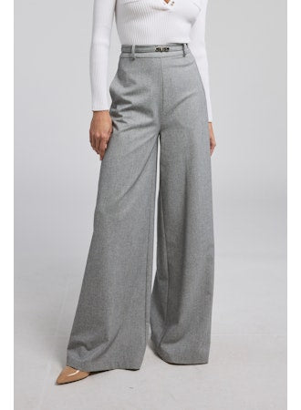 JOHANNA SUITING TURN-LOCK BELTED PANTS