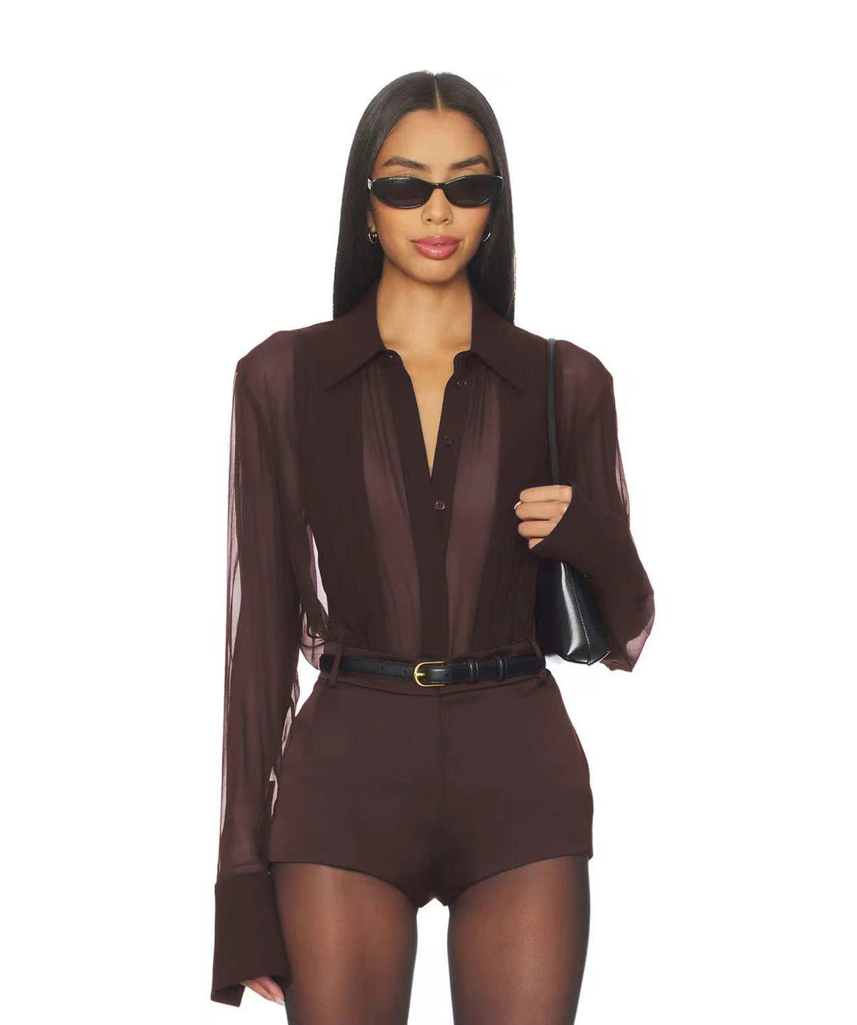 Meghan Panelled Silk Blouse
