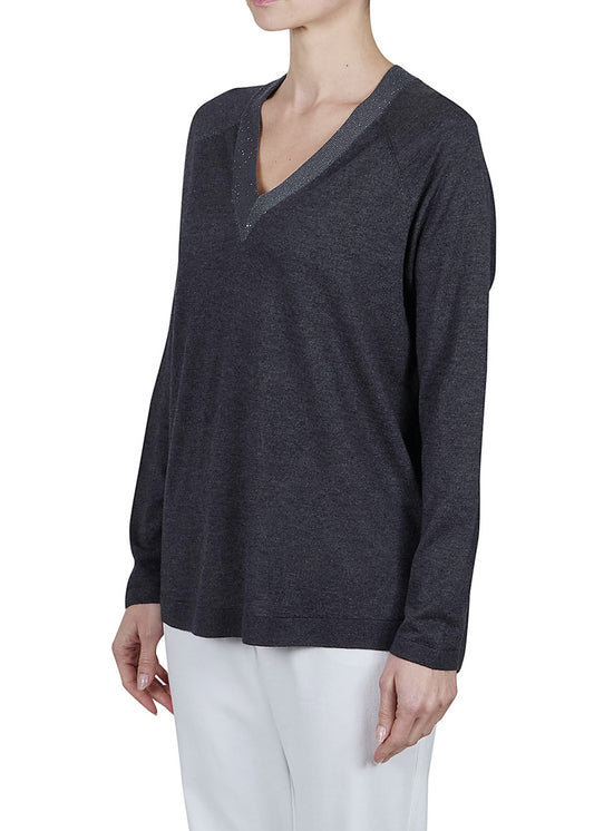 V-neck sweater