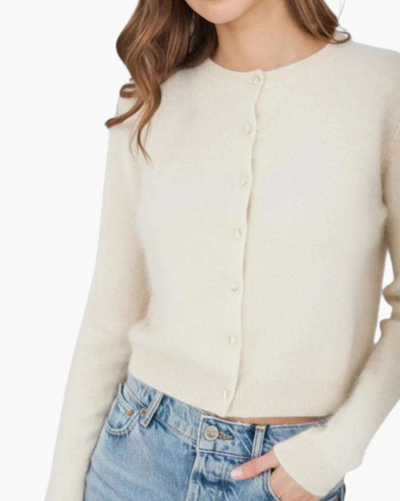 Brushed Boxy Cardigan
