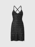 SLEEVELESS SHORT DRESS with criss cross back