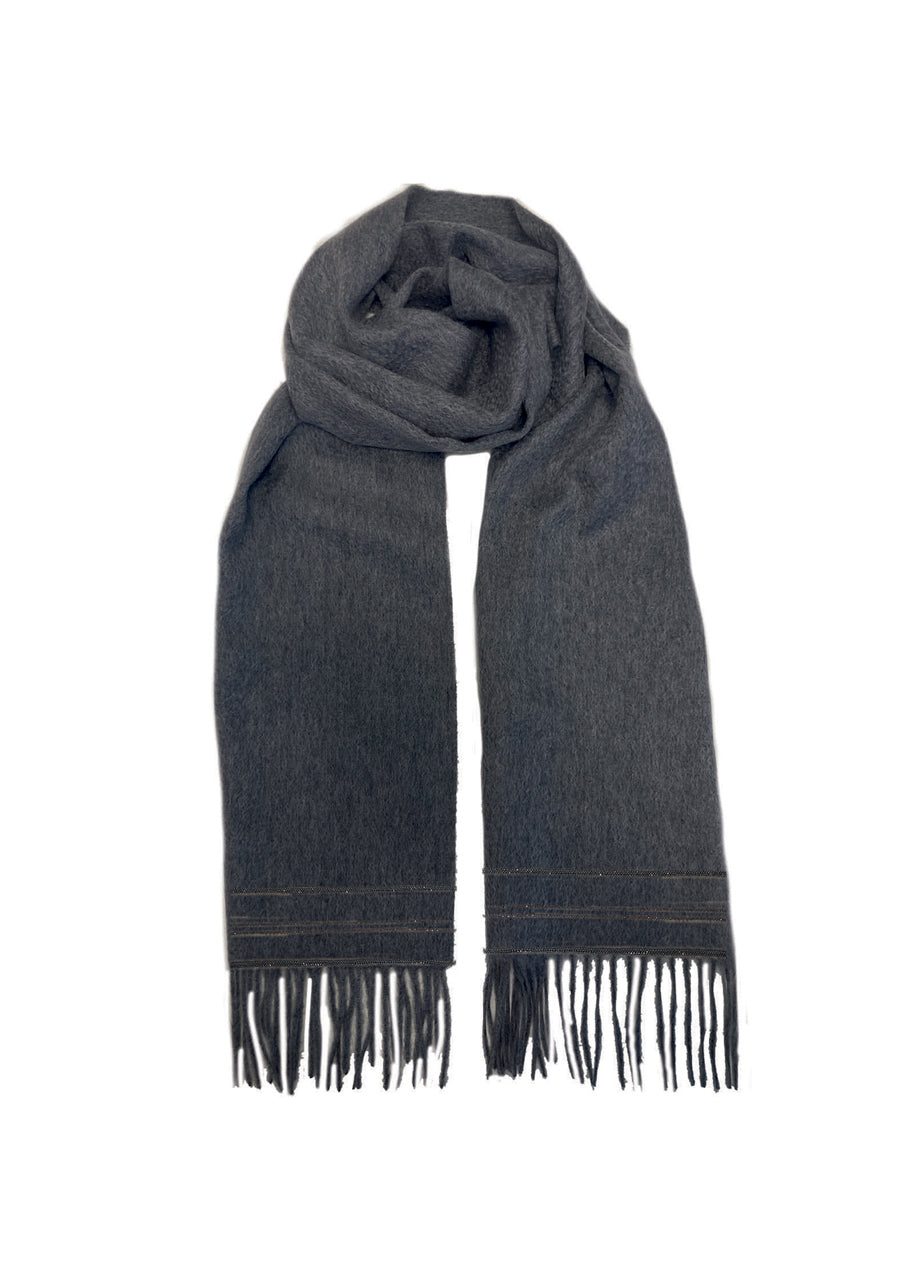 Scarf with chain detail