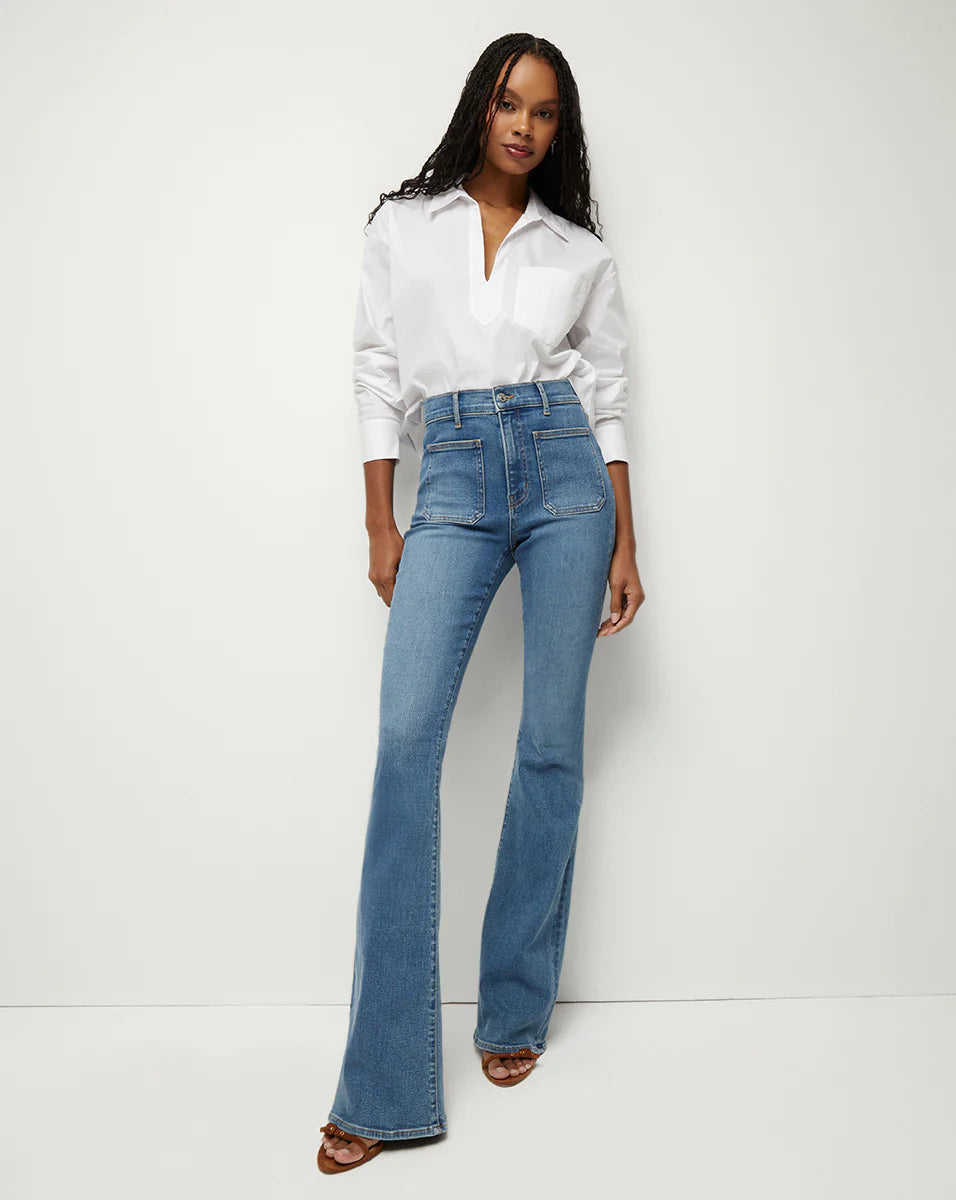 BEVERLY SKINNY-FLARE JEAN | PATCH POCKETS Sierra