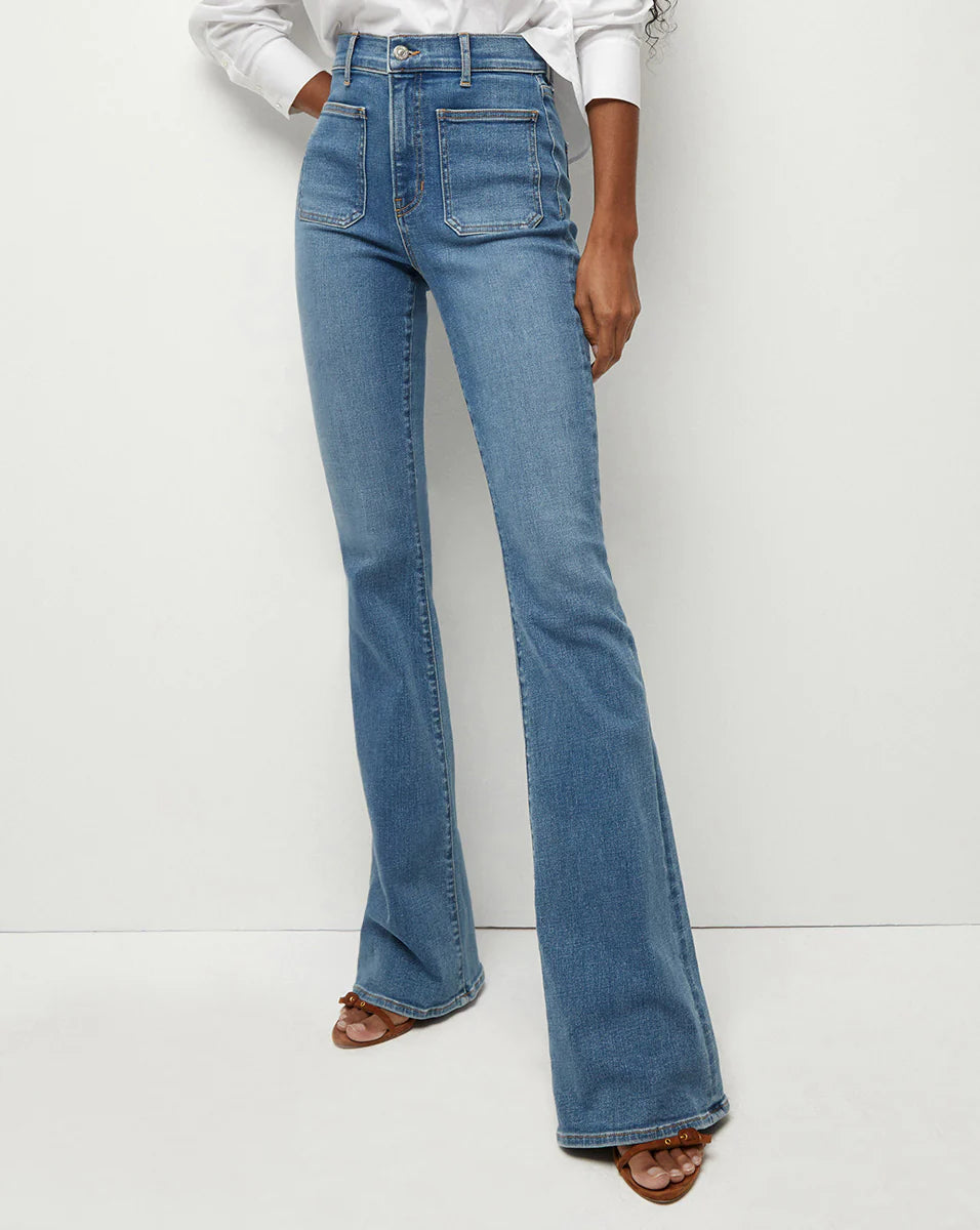 BEVERLY SKINNY-FLARE JEAN | PATCH POCKETS Sierra