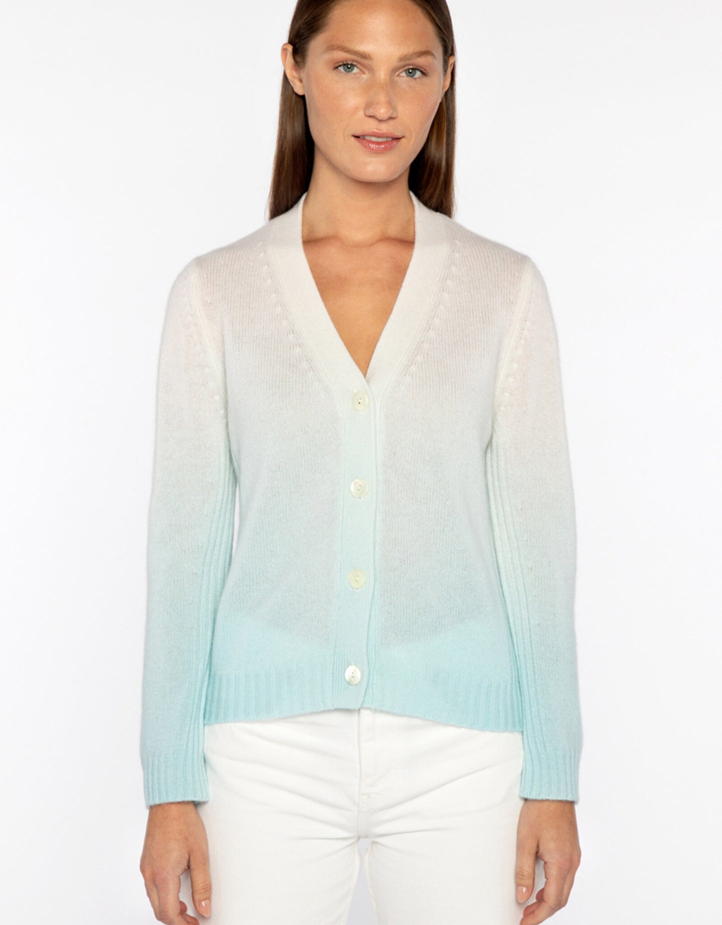 OMBRE VEE CARDIGAN