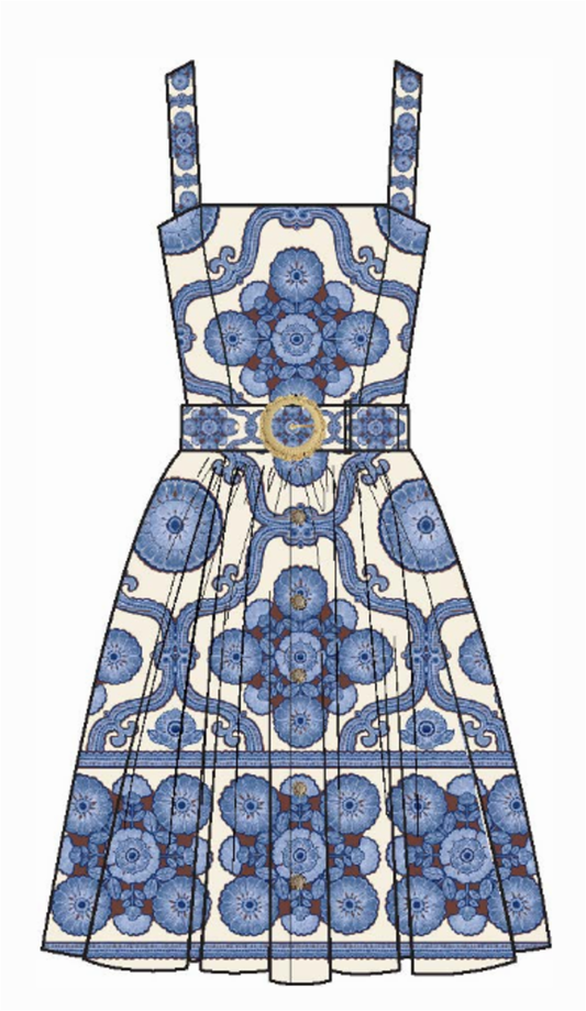Mod Floral Blue