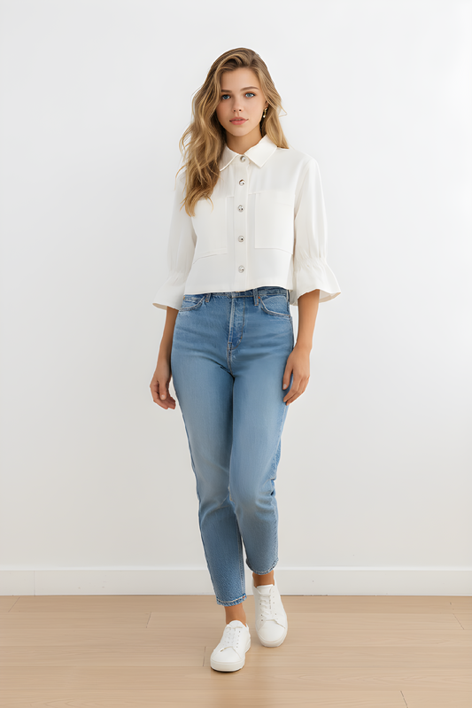 CAROLINA Denim White Jacket
