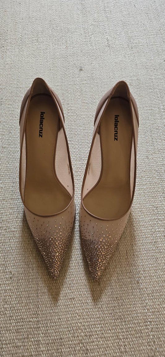 Lola Cruz Anelisse Embellished Pumps
