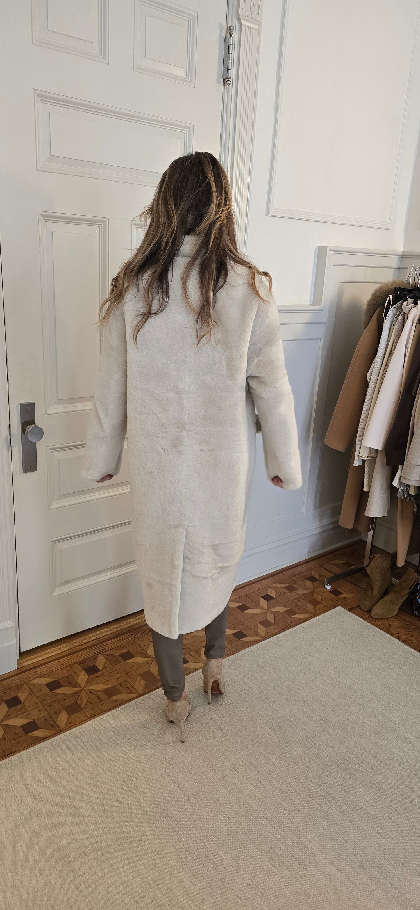 Ivory Shearling Jacket