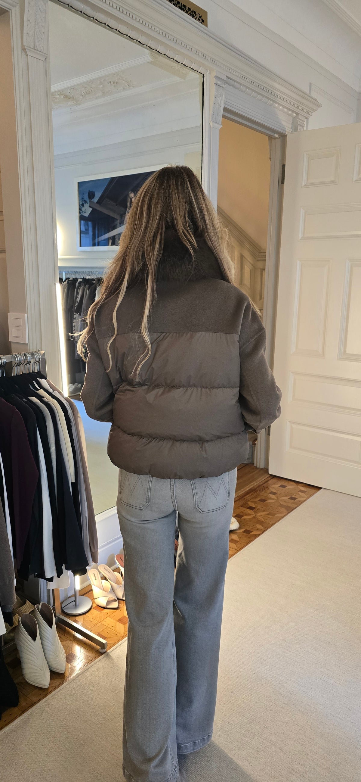 Wool and nylon jacket