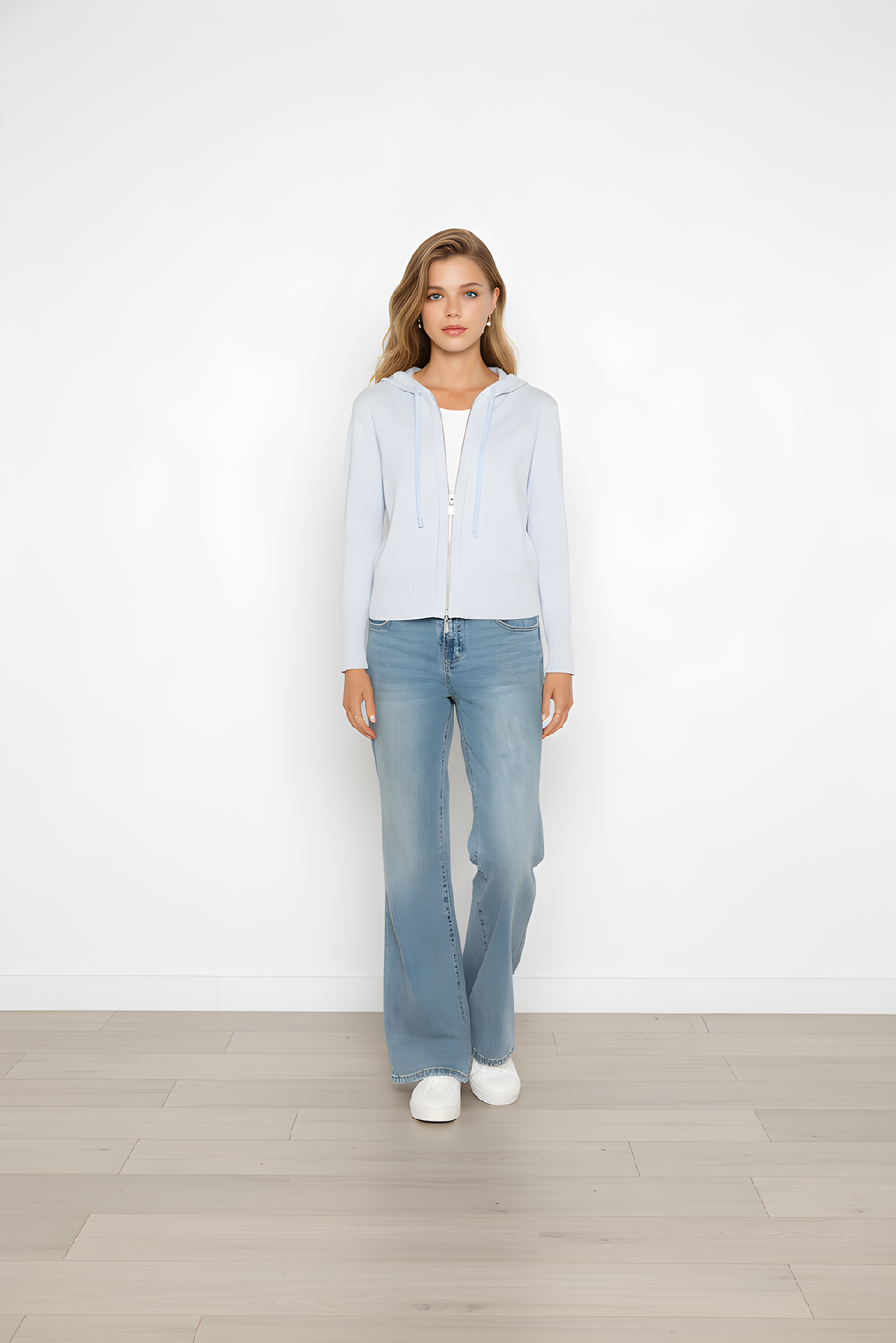 MARLED LUREX ZIP HOODIE