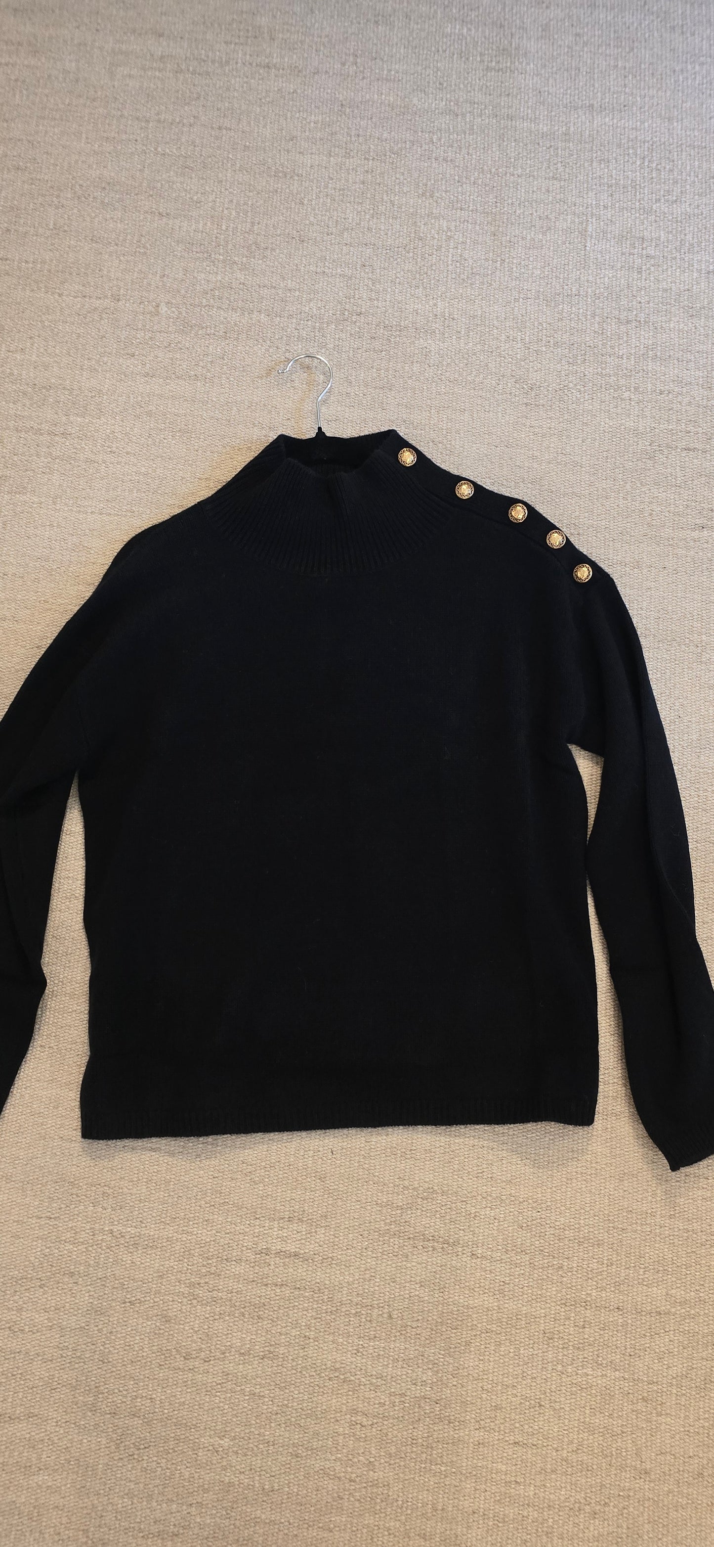 Sweater with button detail