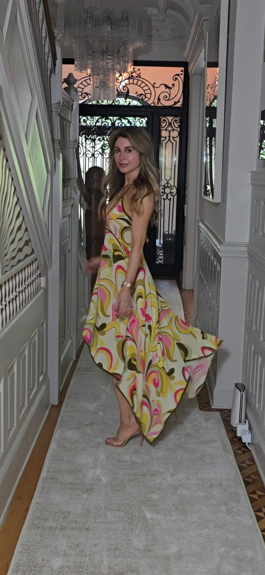 HIGH-LOW HANDKERCHIEF DRESS
