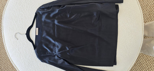 Satin top with sequin details