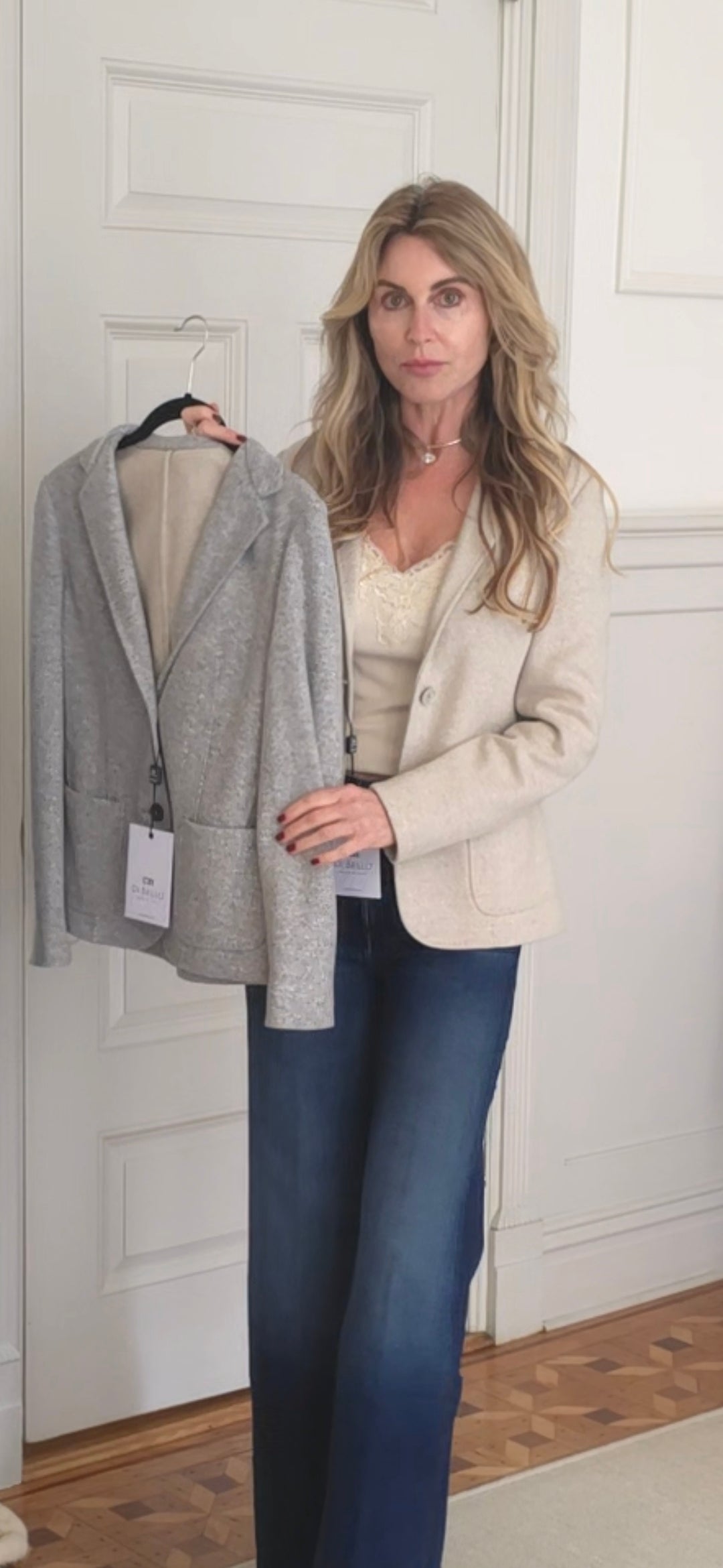 Wool and cashmere blazer